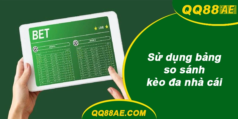 Sử dụng bảng so sánh kèo đa nhà cái
